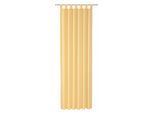 Vorhang WECKBRODT "Vito" Gr. 2, gelb, B:140cm H:245cm, Satin, Polyester, Gardinen, Vorhang, Microvelour, blickdicht, Unifarben, Gardine, Store