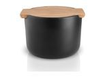 Vorratsdose EVA SOLO "Nordic Kitchen", schwarz, H:7,7cm, Lebensmittelaufbewahrungsbehälter, Vorratsdose, Holzart: Eiche (Thailand)