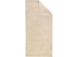 Handtuch DYCKHOFF "Deep Harmony Energy", beige (natur), B:50cm L:100cm, Frottier, Obermaterial: 85% Baumwolle, 15% Hanf, Handtücher, 15% Hanf