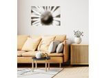 Wandsticker QUEENCE "The Sun", weiß, B:90cm H:60cm T:0,1cm, Folie, Wandtattoos, Selbstklebend, kinderleichte Anbringung
