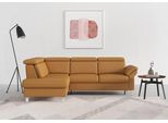 Ecksofa SIT & MORE "Arngast L-Form", gelb (curry), B:245cm H:84cm T:194cm, Sofas, Ecksofa, inklusive Kopfteilverstellung und Federkern
