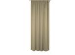 Vorhang WIRTH "Newbury", braun (schlamm), B:130cm H:215cm, Baumwolle, Polyester, Gardinen, nach Maß