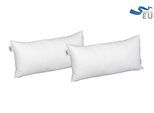 Microfaserkissen BECO "MF 50 glatt", weiß, B:40cm L:80cm, Obermaterial: 100% Polyester, Kopfkissen, Kissen Set in 4 Größen