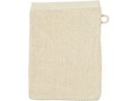 Waschhandschuh ROSS "SELECTION", beige (natur), B:16cm L:21cm, Frottier, Handtücher, 100 % Bio-Baumwolle