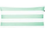Kissenbezug IRISETTE "Tape 8577", grün (mint), B:80cm L:40cm, Mako-Satin, Obermaterial: 100% Baumwolle, Kissenbezüge, Kissenbezug, in einer hochwertigen Qualität