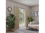 Verdunkelungsvorhang NEUTEX FOR YOU "INSULA", beige (dunkelbeige), B:140cm H:120cm, Polyester, Gardinen, Uni-Dimout für starke Verdunklung, nach Maß