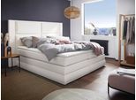 Boxspringbett COLLECTION AB "Copenhagen", weiß, B:231cm L:215cm, Holzwerkstoff, Spanplatte, Komplettbetten, Boxspringbett, inklusive Bettkasten, Topper, wahlweise mit LED-Beleuchtung