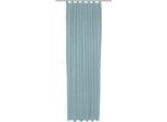 Vorhang WIRTH "Trondheim B", blau (hellblau), B:132cm H:225cm, Polyacryl, Gardinen, nach Maß