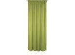 Vorhang WIRTH "Newbury", grün, B:130cm H:295cm, Baumwolle, Polyester, Gardinen, nach Maß