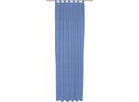 Vorhang WIRTH "Trondheim B", blau (royalblau), B:132cm H:215cm, Polyacryl, Gardinen, nach Maß
