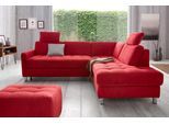 Sofa-Kopfstütze SIT & MORE "Pablo", rot, B:50cm H:25cm T:12cm, Kopfstützen