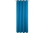 Vorhang WIRTH "Dim out", blau, B:142cm H:195cm, Polyester, Gardinen, nach Maß