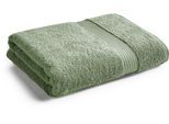 Duschtücher CHRISTY "SUPREME", grün (bay leaf), B:75cm L:137cm, Walkfrottier, Baumwolle, Handtücher, Premium-Duschtücher in Luxusqualität, 650g/m², 75x137cm, 2er Set