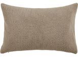 Kissenhülle DONE. "Soul", grau (taupe), B:60cm L:40cm, Polyester, Obermaterial: 100% Polyester, Kissenbezüge, Kissenhülle, Einfarbige Kissenhülle aus weichem Teddy-Plüsch, soft und flauschig
