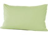 Kissenbezug PRIMERA "Primera Mako-Feinjersey Kissenbezug im Doppelpack", grün (limone), B:40cm L:60cm, Feinjersey, Obermaterial: 100% Baumwolle, Kissenbezüge, Kissenbezug, In vielen Uni-Tönen