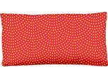 Kissenbezug HIP "Yuki", rot (rot, orange), B:80cm L:40cm, Baumwolle, Satin, Obermaterial: 100% Baumwolle, Kissenbezüge, Kissenbezug, Baumwolle, Mako-Satin, 40x80, 1 Stück, Reißverschluss, Yuki, Orange
