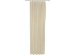 Vorhang WIRTH "Trondheim B", beige (natur), B:132cm H:355cm, Polyacryl, Gardinen, nach Maß