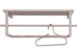 Garderobenleiste SPINDER DESIGN, grau, B:76cm H:76cm T:34cm, Metall, Garderobenhalter, Metall, Trendfarbe, Breite 76 cm