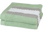 Handtücher ROSS "Harmony", grün (piniengrün), B:50cm L:100cm, Frottier, Baumwolle, Handtücher, 100 % Baumwolle, Hoch Tief Struktur, viele Farben