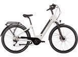 E-Bike SAXONETTE "E-Bike Cityrad Deluxe Sport (Wave)" Gr. 50, schwarz (weiß, schwarz), Elektrofahrräder, Damen, 50cm, 28 Zoll (71,12cm), (mit integr. Akku), Elektrofahrrad für Damen u. Herren