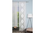 Schiebegardine HOME WOHNIDEEN "GENDRY" Gr. 1, weiß (wollweiß), B:60cm H:245cm, Polyester, Gardinen, HxB: 245x60, Schiebevorhang Effektvoile Scherli