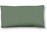 Kissenhülle HIP "Palay", grün, B:80cm H:1cm L:40cm, Baumwolle, Satin, Mako-Satin, Obermaterial: 100% Baumwolle, Kissenbezüge, Kissenhülle, Baumwolle, Mako-Satin, 40x80, 1 Stück, Reißverschluss, grün