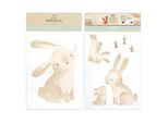 Wandsticker LITTLE DUTCH "Baby Bunny", bunt, B:60cm H:42cm T:0,1cm, PVC, Wandtattoos, Little Dutch - Luxus-Wandaufkleber - Baby Bunny - Braun/Weiß - 30x52cm