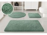 Badematte OTTO HOME "Kaarin", salbei grün, H:30mm, Polyester, Badematten, Badematte, Badteppich, getuftet, flauschig, hochflor, große Farbauswahl