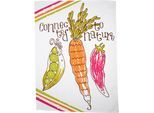 Geschirrtuch STUCO "Veggies", bunt (natur, bunt), B:50cm L:70cm, 100% Baumwolle, Geschirrtücher, Geschirrtuch, bedruckt
