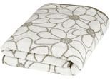 Badetuch ROSS "Blütenfond", beige (champagner, cappuccino), B:75cm L:140cm, Frottier, Obermaterial: 100% Baumwolle, Handtücher, Badetuch, aus feinster Mako-Baumwolle
