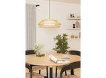 EGLO Hängeleuchte "YUKU-Z", weiß (weiß braun, weiß), 1, Ø 46cm H: 110cm, 1 Stk., Leuchten, Hängelampe, ZigBee, App und Sprachsteuerung Alexa, RGB, dimmbar, Hängeleuchte