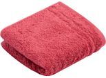 Gästehandtücher VOSSEN "Vienna Style Supersoft", rot (maroon), B:30cm L:50cm, Walkfrottee, Baumwolle, Handtücher, im Set, supersoft Baumwolle