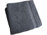 Badetuch FRAMSOHN FROTTIER "Organic Nature Duschtuch", grau (graphit), B:75cm L:150cm, Walkfrottier, Obermaterial: 100% Baumwolle, Handtücher, Badetuch, weich, Bio Baumwolle, Hergestellt in Österreich