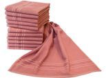 Handtücher DYCKHOFF "Saphir Friseurhandtücher", rosa (altosa), B:47cm L:85cm, Frottier, Frottier, Handtücher, Farbecht und besonders strapazierfähig, 47x85 cm