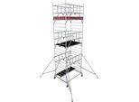 Fahrgerüst KRAUSE "ProTec XXL Breitaufbau", grau (aluminiumfarben), B:175cm H:650cm L:220cm, Aluminium, Gerüste, Arbeitshöhe: 7,3 Meter