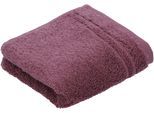 Gästehandtücher VOSSEN "Vienna Style Supersoft", lila (schwarzberry), B:30cm L:50cm, Walkfrottee, Baumwolle, Handtücher, im Set, supersoft Baumwolle