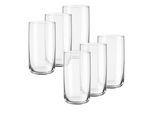 Longdrinkglas MÄSER "Iconic, Gläser-Set", transparent, B:6,5cm H:12,5cm Ø:6,5cm, Glas, Trinkgefäße, 6er Set