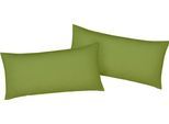 Kissenbezug BELLANA "Mako-Jersey-Exclusiv", grün (moos), B:80cm L:40cm, Baumwolle, Obermaterial: 100% Baumwolle, Kissenbezüge, Kissenbezug, aus reiner Baumwolle