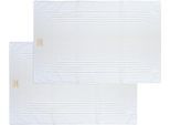 Hotelmatte DYCKHOFF "Nature", weiß, H:3mm, Baumwolle, Badematten, Hotelmatte, 2 teilig