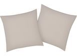 Kissenbezug BELLANA "Mako-Jersey-Exclusiv", weiß (schnee), B:40cm L:40cm, Baumwolle, Obermaterial: 100% Baumwolle, Kissenbezüge, Kissenbezug, aus reiner Baumwolle