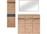 Garderoben-Set INNOSTYLE "MEMPHIS", braun (artisan eiche), B:181cm H:190cm T:38cm, ABS-Kunststoff, Dekorfolie, Hartfaserplatte, Holzwerkstoff, MDF, Kastenmöbel-Sets