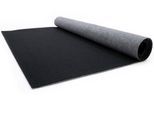 Läufer "PODIUM", schwarz, B:100cm H:2,6mm L:3.000cm, Polypropylen (PP), PRIMAFLOR-IDEEN IN TEXTIL, Teppiche, Läufer, Breite 100 cm, robuster Nadelfilz, Uni-Farben