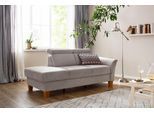 Recamiere HOME AFFAIRE "Conville", braun (latte), B:194cm H:84cm T:93cm, 100% Polyester, Sofas, Recamiere, incl. Kopfteilverstellung, Federkern, wahlweise mit Bettkasten