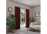 Verdunkelungsvorhang NEUTEX FOR YOU "INSULA", rot (bordeaux), B:140cm H:185cm, Polyester, Gardinen, Uni-Dimout für starke Verdunklung, nach Maß