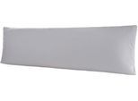 Kissenbezug BELLANA "Mako-Jersey", silber (silberfarben), B:40cm L:140cm, Jersey, Obermaterial: 100% Baumwolle, Kissenbezüge, Kissenbezug, für Seitenschläferkissen
