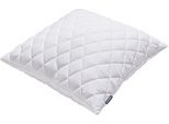 Microfaserkissen DUNLOPILLO "Home, Kissen ist Allergikerfreundlich, weich und atmungsaktiv", weiß, B:80cm H:15cm L:80cm, Bezug: 100% Polyester. Füllung: 100% Polyester, Kopfkissen, Kopfkissen 40x80 cm, 80x80cm, ergonomisch, strapazierfähig, hochwertig