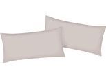 Kissenbezug BELLANA "Mako-Jersey-Exclusiv", weiß (schnee), B:80cm L:40cm, Baumwolle, Obermaterial: 100% Baumwolle, Kissenbezüge, Kissenbezug, aus reiner Baumwolle