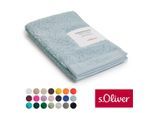 Gästehandtuch S.OLIVER "s.Oliver, Premium Qualität, 600 gr/m², auch als Sets erhältlich", blau (hellblau), B:30cm L:50cm, Walkfrottier, Baumwolle, Handtücher, große Farbauswahl, auch als Duschtuch, Waschhandschuh, Handtuch