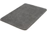 Badematte KLEINE WOLKE "Marco", grau (anthrazit), H:20mm, Polyester, Badematten, Badematte, Badteppich, Uni Farben