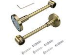 Träger LIEDECO Gr. 1, gold (messingfarben, antik), Ø:1,6cm, Gardinenstangenhalterungen, für Gardinenstangen Ø 16 mm